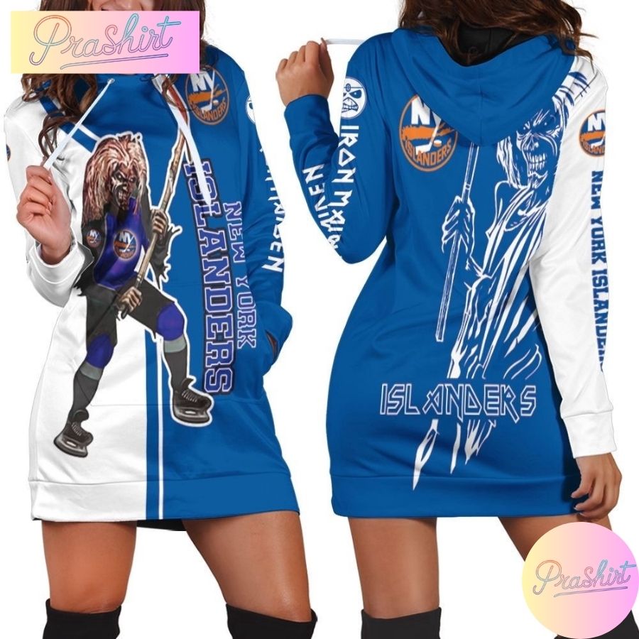 Nfl New York Islanders And Zombie Hoodie Dress Print 3D Hoodie For Women Fans