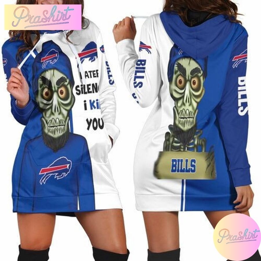 Nfl Buffalo Bills Hoodie Dress Haters I Kill You Print 3D Hoodie For Women Fans