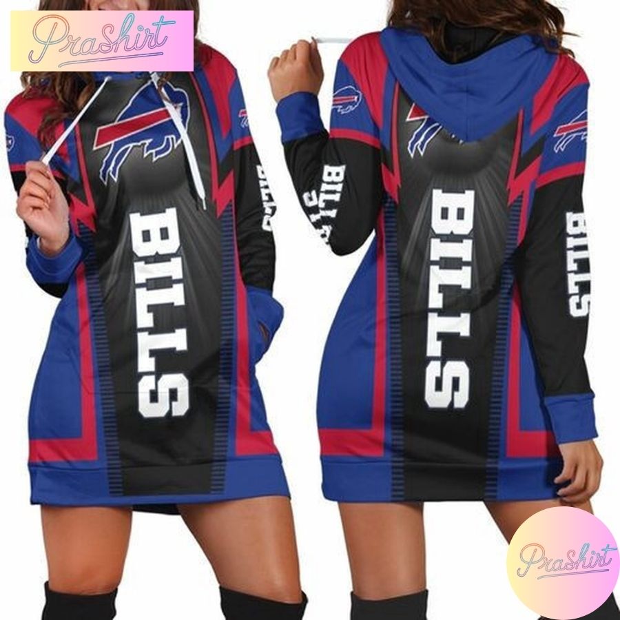 Nfl Buffalo Bills Hoodie Dress Print 3D Hoodie For Women Fans