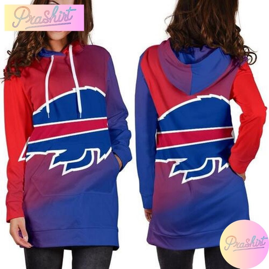Nfl Buffalo Bills Hoodie Dress All Over Print For Women Hoodie