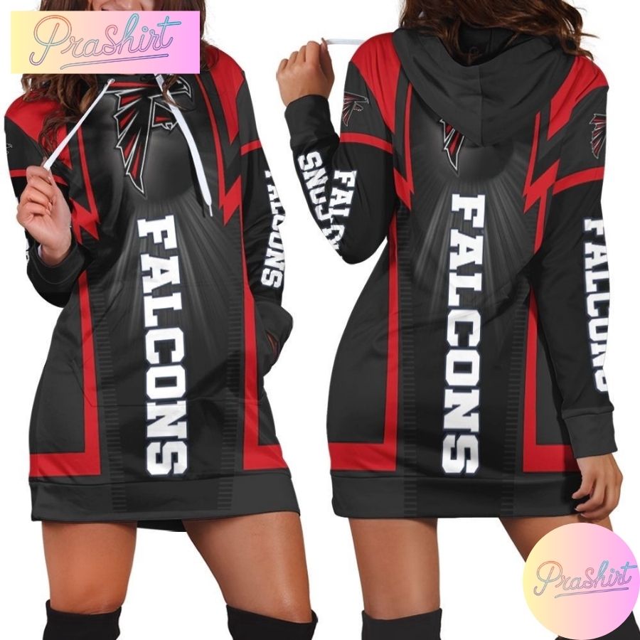 Nfl Atlanta Falcons Hoodie Dress Print 3D Hoodie For Women Fans