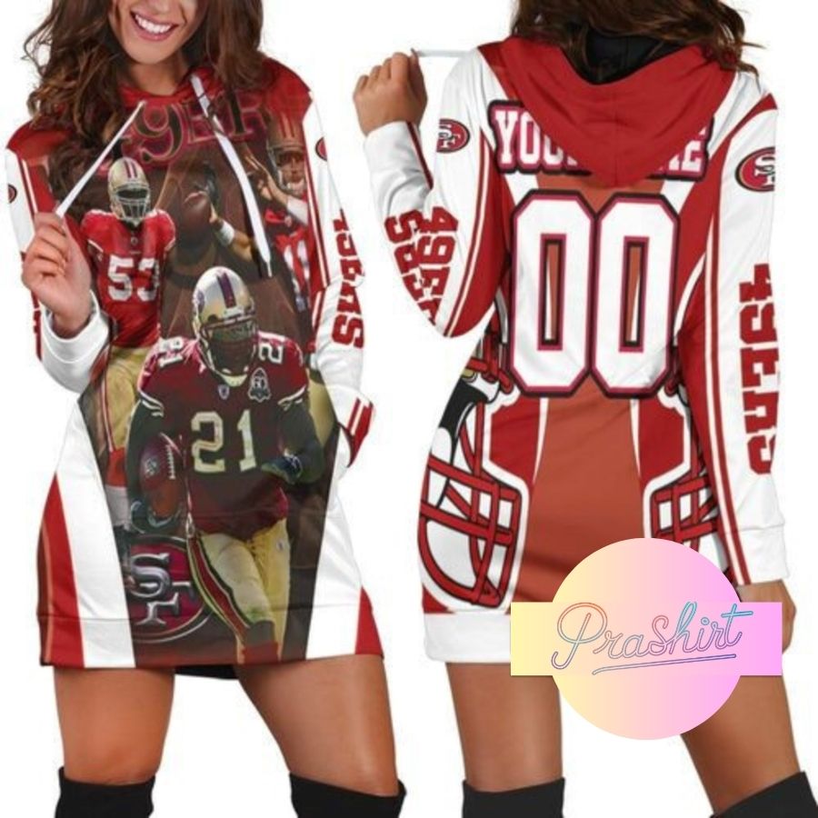 Mpv #21 Playet San Francisco 49Ers Nfl Personalized Hoodie Dress For Women Football Fans