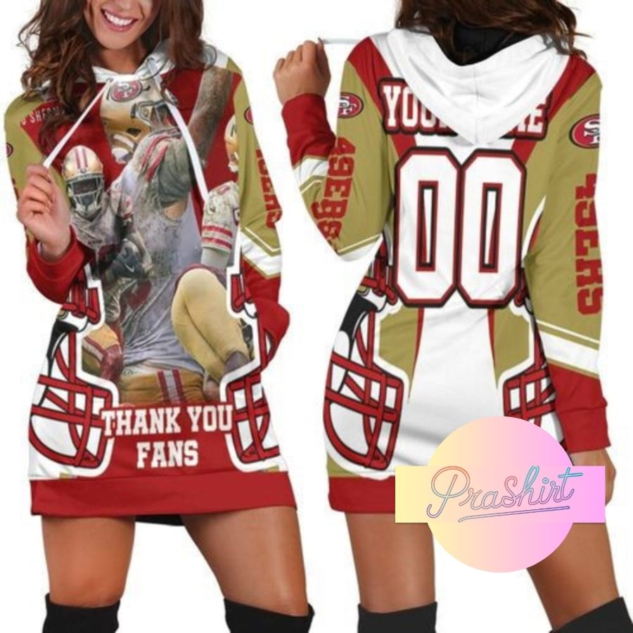 49Ers Player Nfl Thank You Fans Personalized Hoodie Dress 