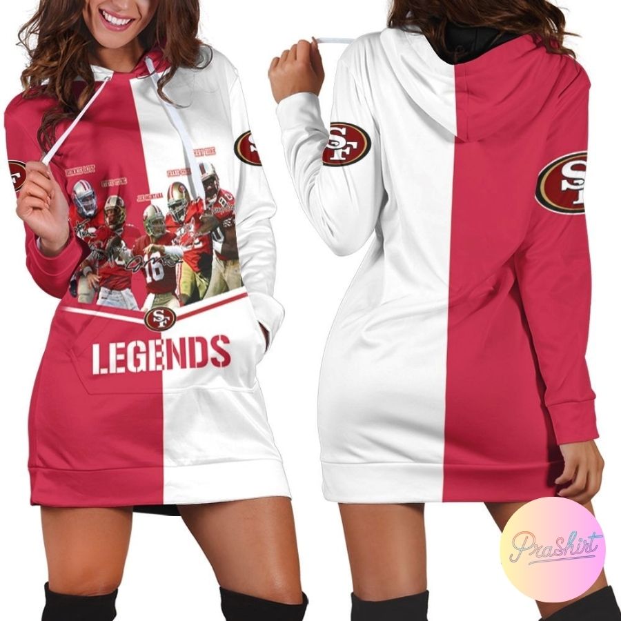 49Ers Legends 3D Hoodie Dress For Women Sport Fans Aop Shirt