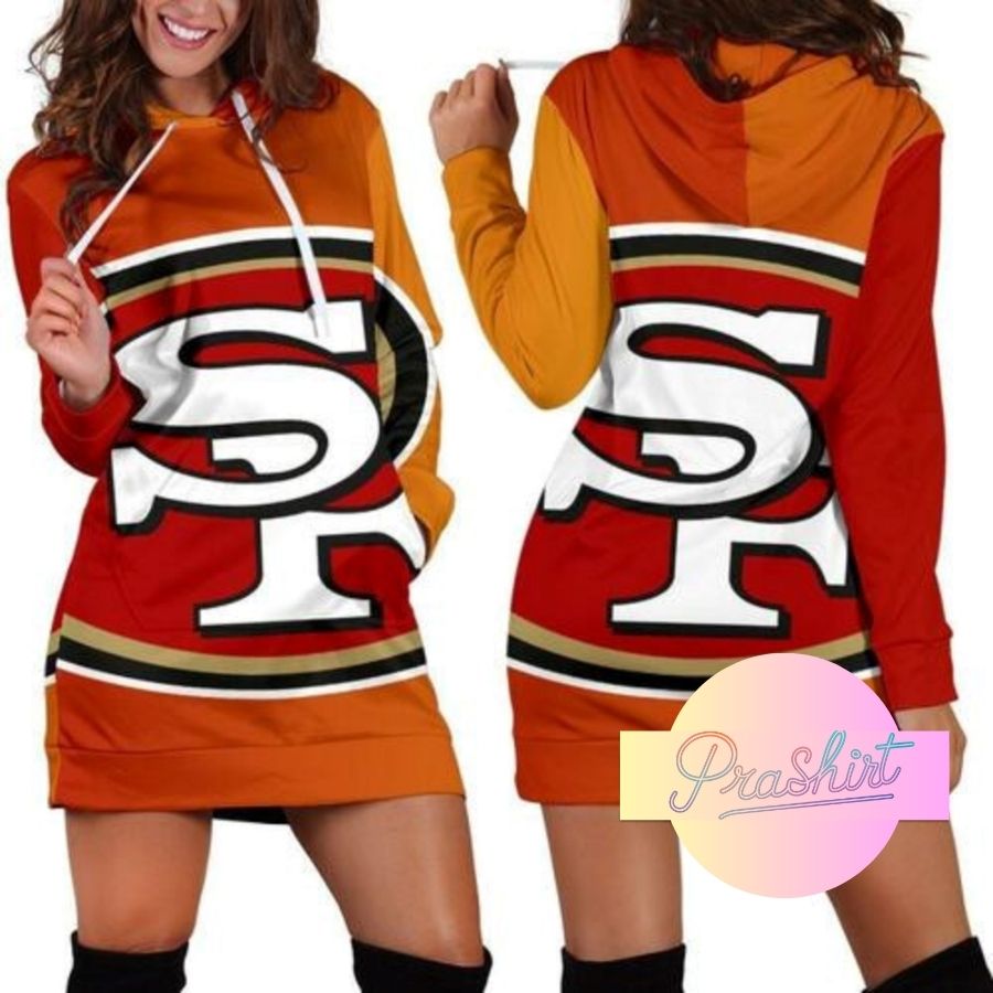 49Ers Logo Hoodie Dress For Women Sport Fans Aop Shirt