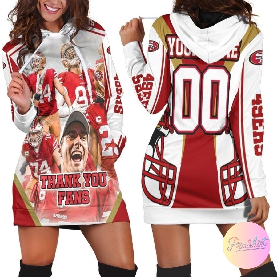 49Ers Super Bowl 2021 Nfc West Hoodie Dress For Women Sport Fans Aop Shirt