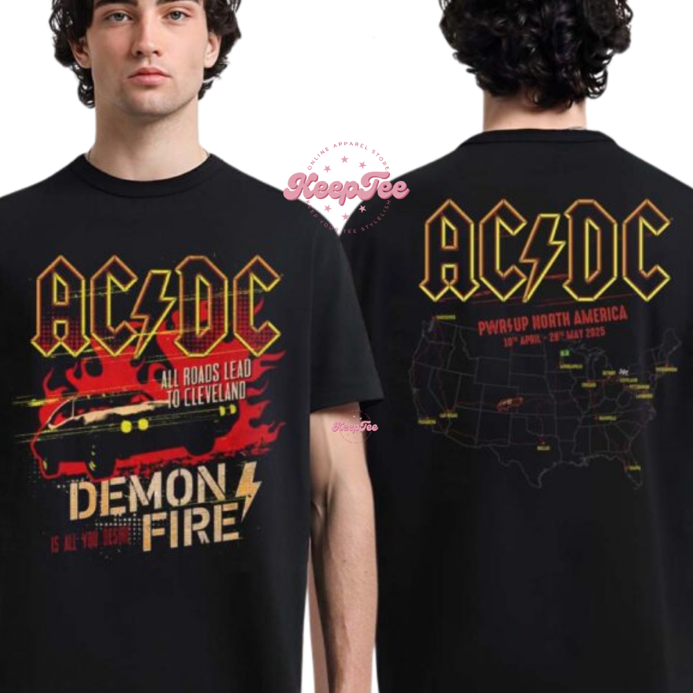 Acdc Cleveland Pwr Up Tour 2025 Shirt