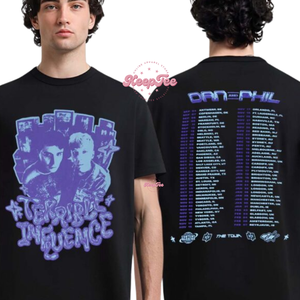 Dan And Phil Terrible Influence Tour 2025 Shirt