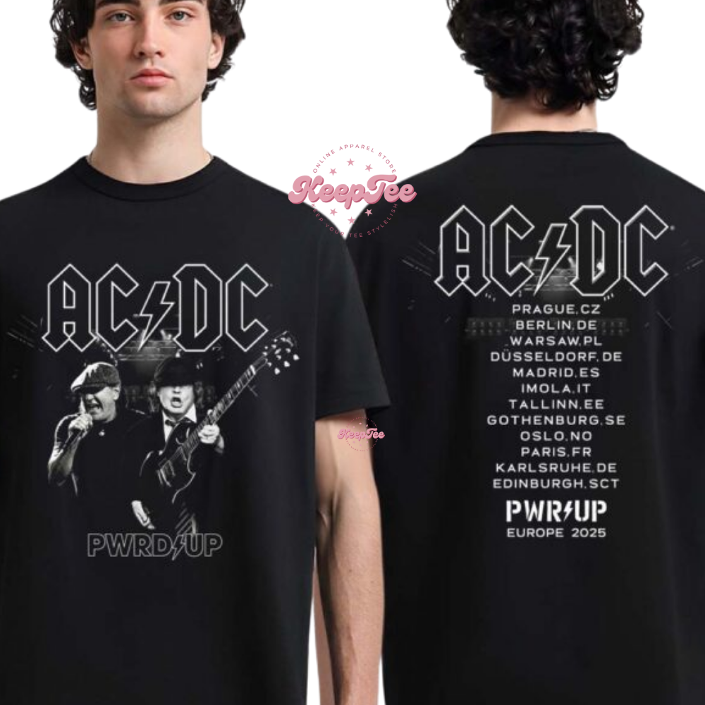 Acdc Pwr Up Europe 2025 Tour Shirt