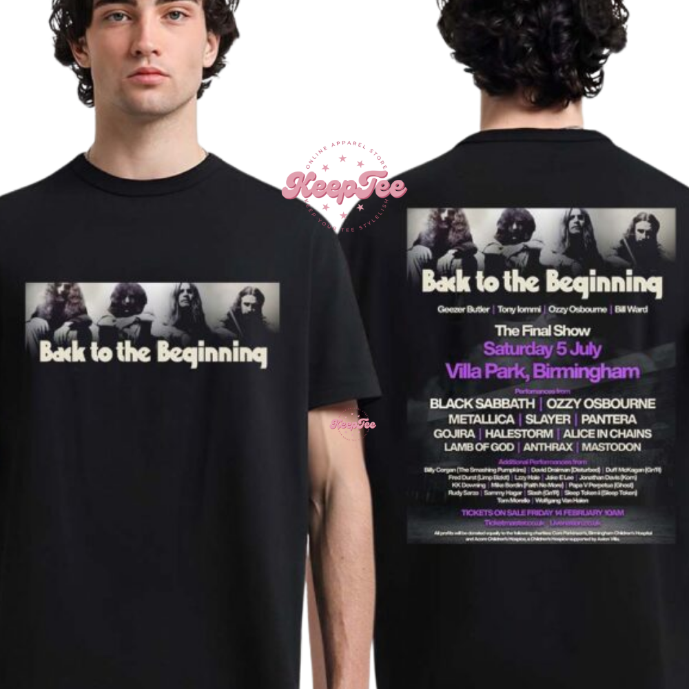 Black Sabbath Ozzy Osbourne Back To The Beginning The Final Show Tour 2025 Shirt