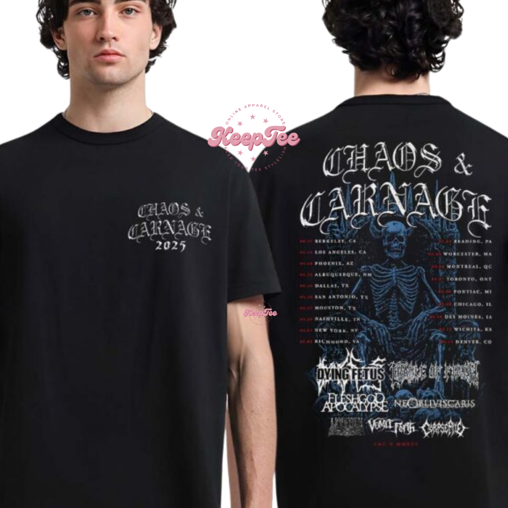 Chaos And Carnage 2025 Tour Merch Shirt