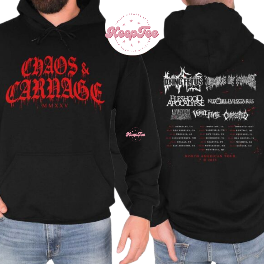 Chaos And Carnage 2025 Tour Merch Shirt