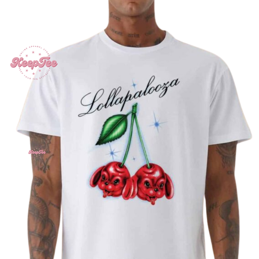 Lollapalooza 2025 Cherry Dog Unisex Shirt