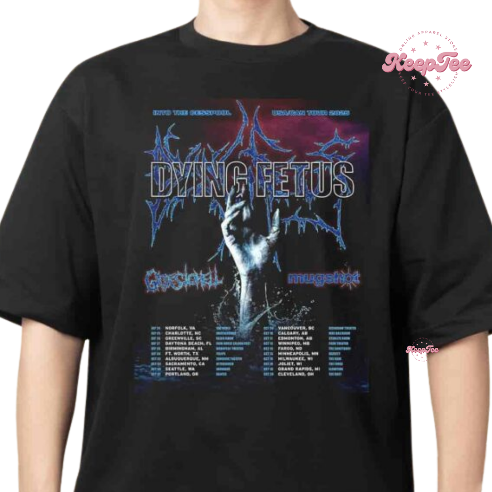 Dying Fetus Into The Cesspool Usa Canada Tour 2025 Shirt