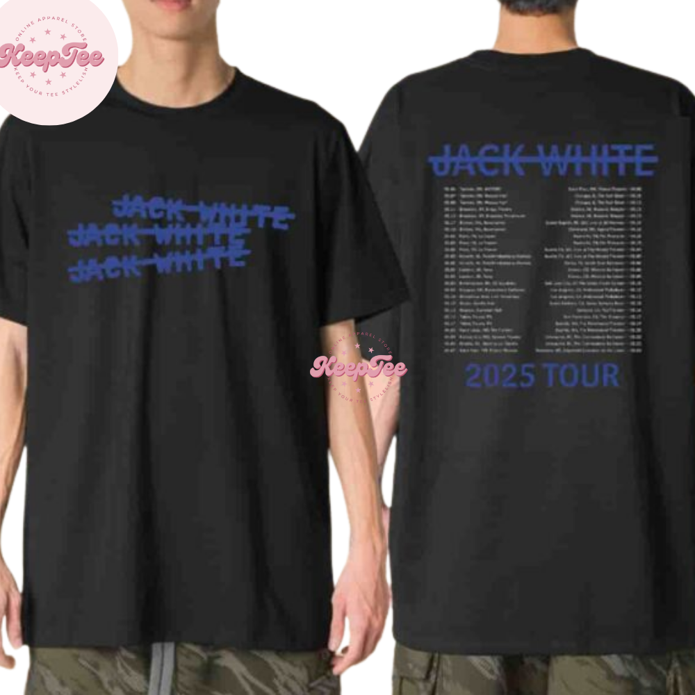 Jack White Logo Design X3 Featuring No Name Tour Dates List 2025 Shirt