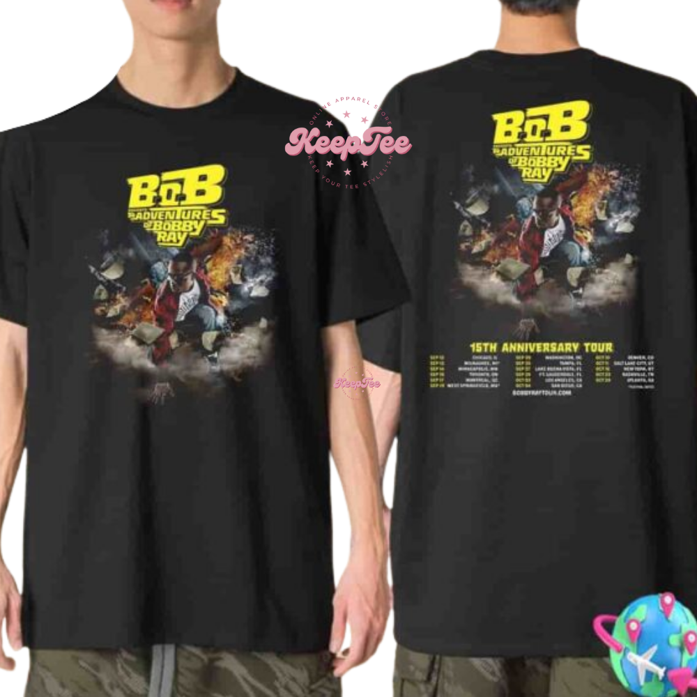 Bob The Adventures Of Bobby Ray 15Th Anniversary Tour Dates List 2025 Shirt