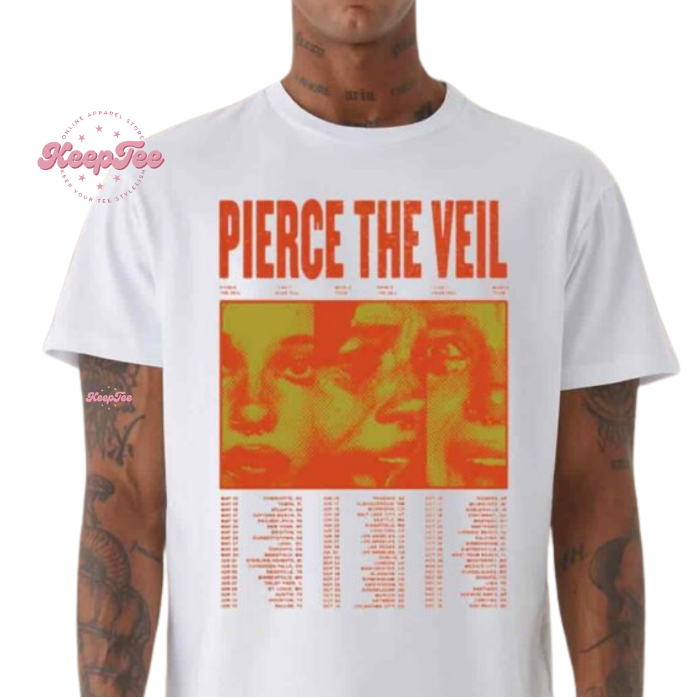 Pierce The Veil World Tour 2025 I Can?? Hear You Ivory Shirt