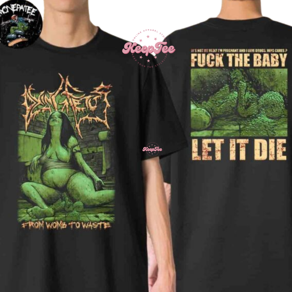Dying Fetus Maggot Baby Death Green Overlay Exclusive Merchandise 2025 Shirt