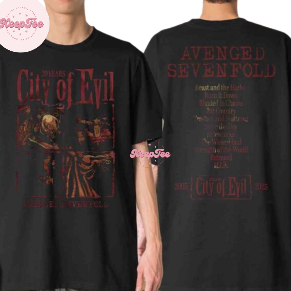 Avenged Sevenfold City Of Evil 20Th Anniversary Merchandise Shirt