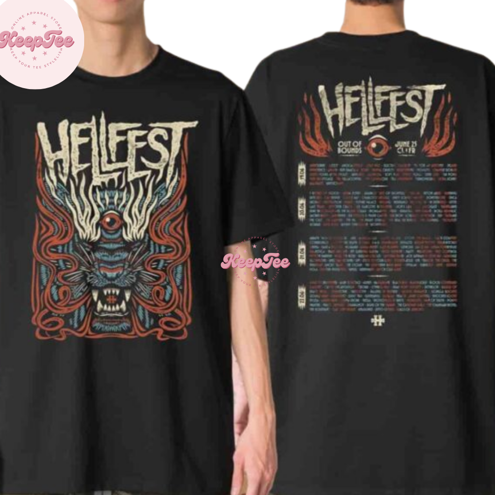 Hellfest Out Of Bounds Exclusive Tour 2025 Shirt