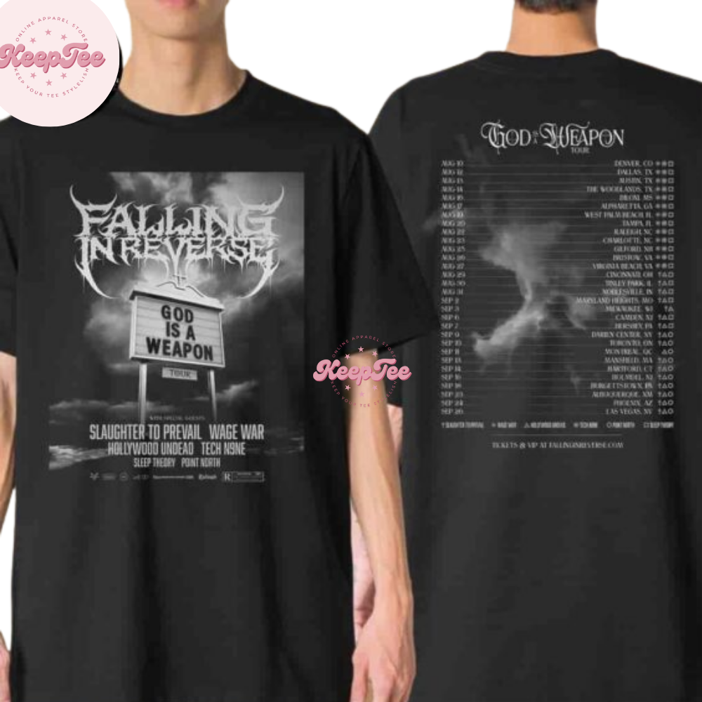 Falling In Reverse God Is A Weapon Tour 2025 Shirt
