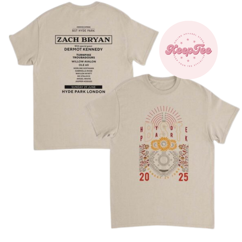 Bst Hyde Park Zach Bryan Tour 2025 Shirt