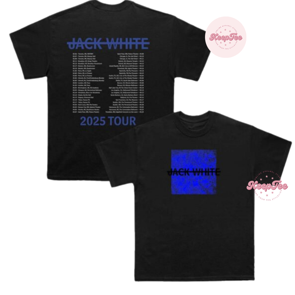 Jack White No Name Tour 2025 Dates Time Two Sided Unisex Shirt