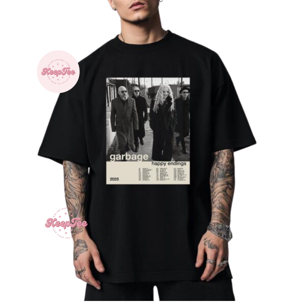Garbage Happy Endings Us Tour 2025 Shirt