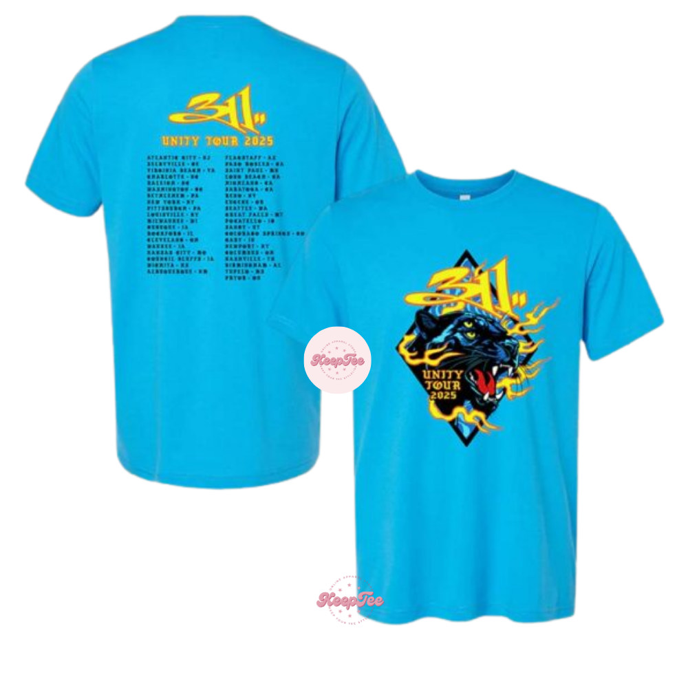 311 Band Unity Tour 2025 Panther Shirt