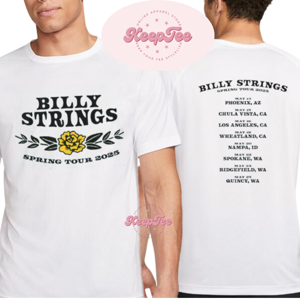 Billy Strings Yellow Rose Of Texas Spring Tour 2025 Shirt