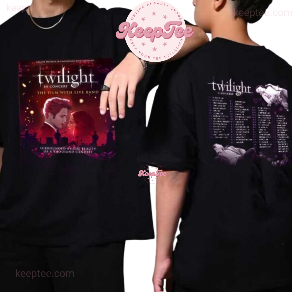 Twilight Saga In Concert 2025 The Film With The Live Band Tour Shirt