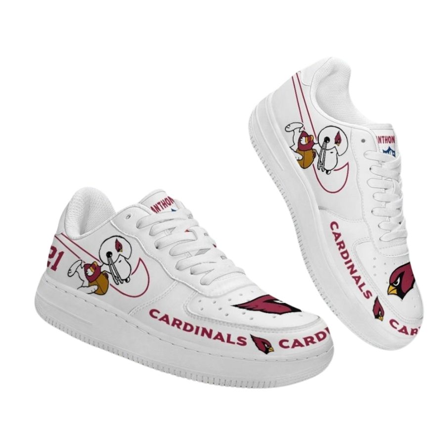 Personalized Arizona Cardinals Snoopy Air Force 1 Low Top Shoes For Men Women