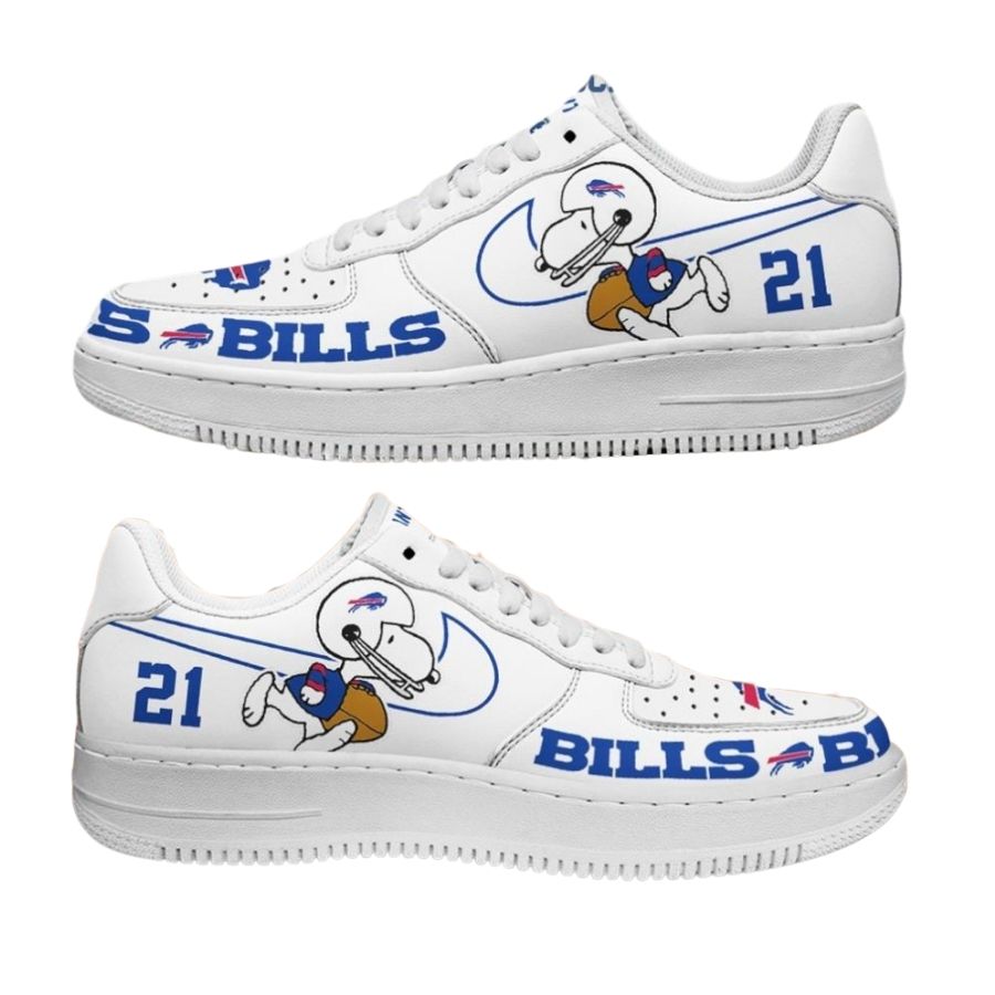 Personalized Buffalo Bills Nfl Snoopy Air Force 1 Low Top Shoes Unique Design For Men Women