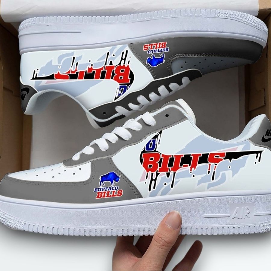 Buffalo Bills Logo Air Force 1 Sneakers Stylish Fan Gear For Team Spirit For Men Women