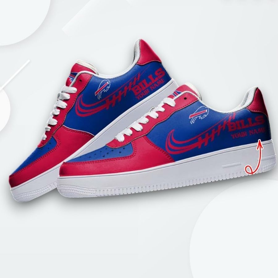 Custom Buffalo Bills Air Force 1 Sneakers Personalized Team Spirit Shoes For Men Women