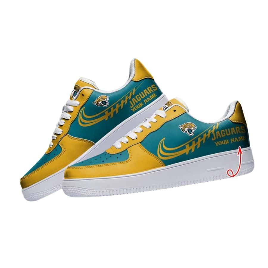 Personalized Jacksonville Jaguars Air Force 1 Sneakers Custom Design For Men Women