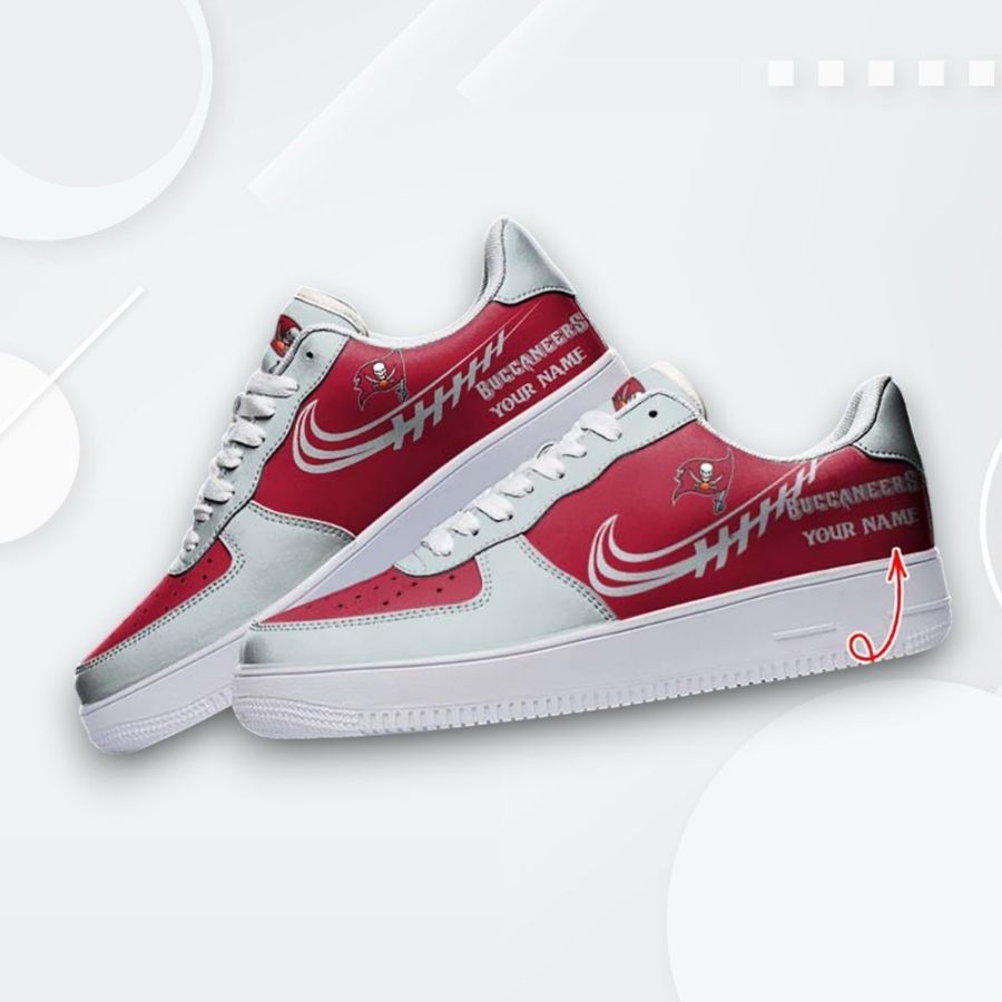 Custom Tampa Bay Buccaneers Air Force 1 Sneakers  Unique Design For Fans For Men Women
