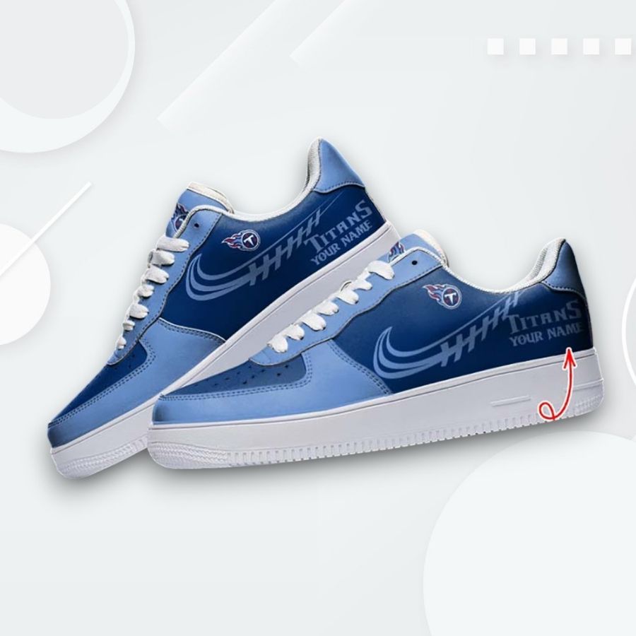 Custom Tennessee Titans Air Force 1 Sneakers Personalized Fan Shoes For Men Women