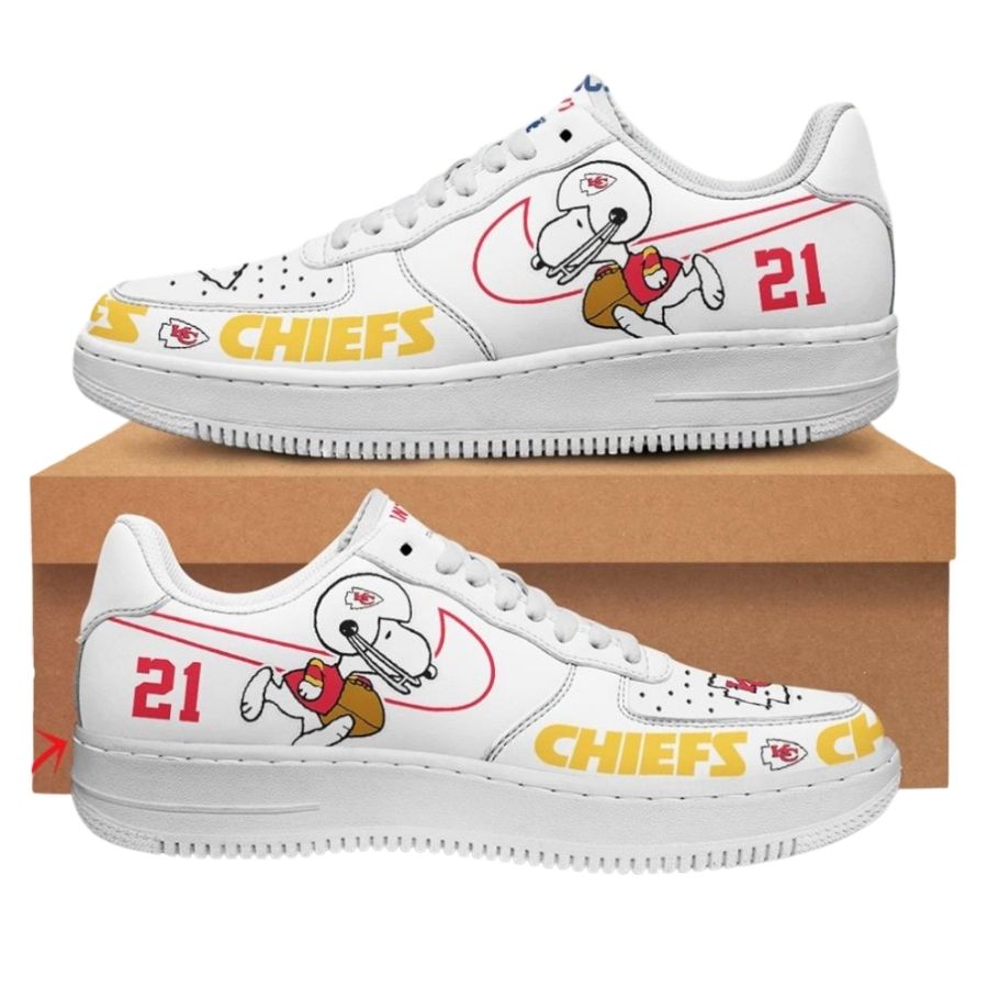 Personalized Snoopy Kansas City Chiefs Air Force 1 Low Top Shoes For Men Women