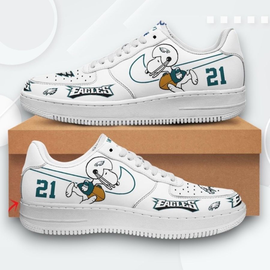 Personalized Philadelphia Eagles Snoopy Air Force 1 Low Top Shoes For Men Women