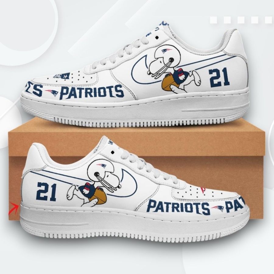 Personalized Snoopy New England Patriots Air Force 1 Low Top Shoes For Men Women