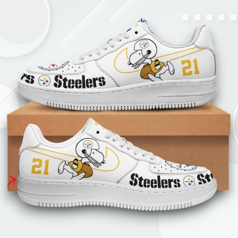 Personalized Pittsburgh Steelers Snoopy Air Force 1 Low Top Shoes For Men Women