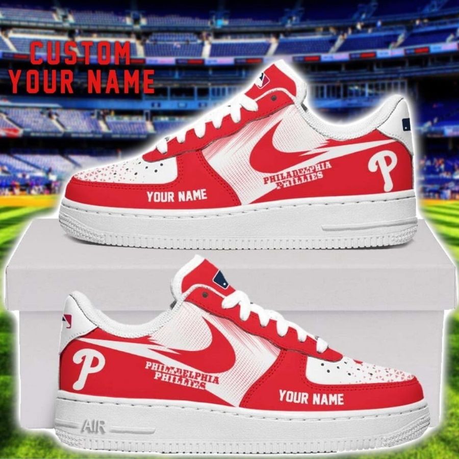 Philadelphia Phillies Air Force Shoes Sneakers For Men Women Gift Custom Name For Men Women