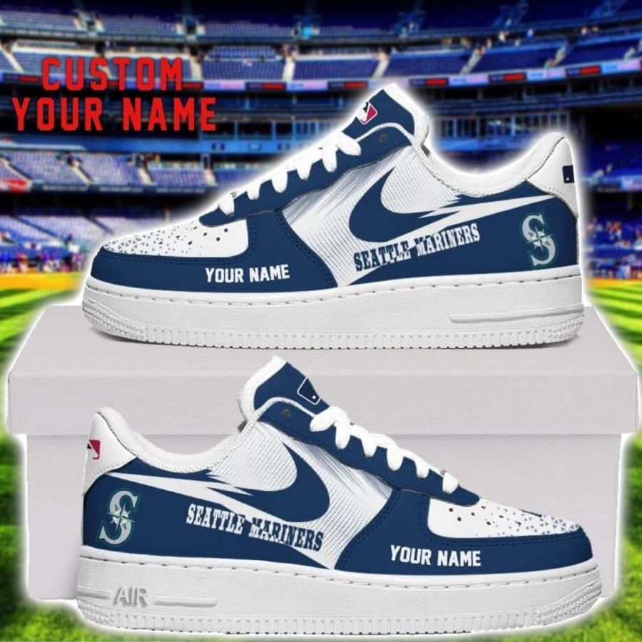 Seattle Mariners Air Force Shoes Sneakers For Men Women Gift Custom Name For Men Women