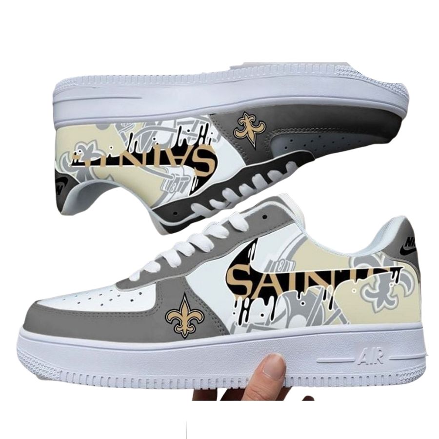 New Orleans Saints Logo Style Custom Nike Air Force 1 For Men Women Style Special 