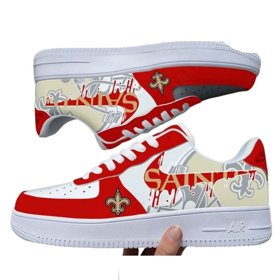 New Orleans Saints Logo Style Custom Nike Air Force 1 For Men Women