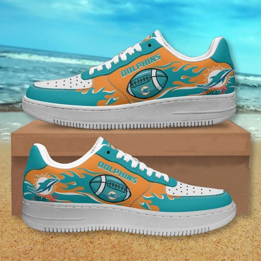 Miami Dolphins Nfl Symbol Air Force Shoes Gift For Fans For Men Women