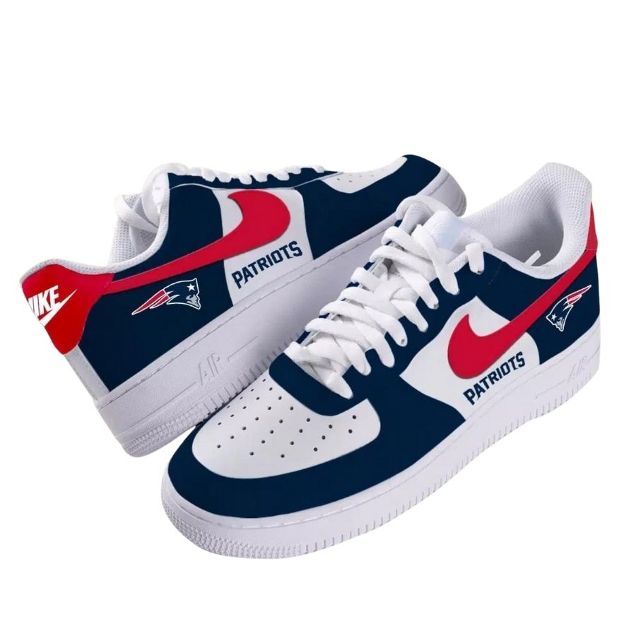 New England Patriots Air Force Shose For Fans Air Force 1 Nfl Sneakers Product For Men Women