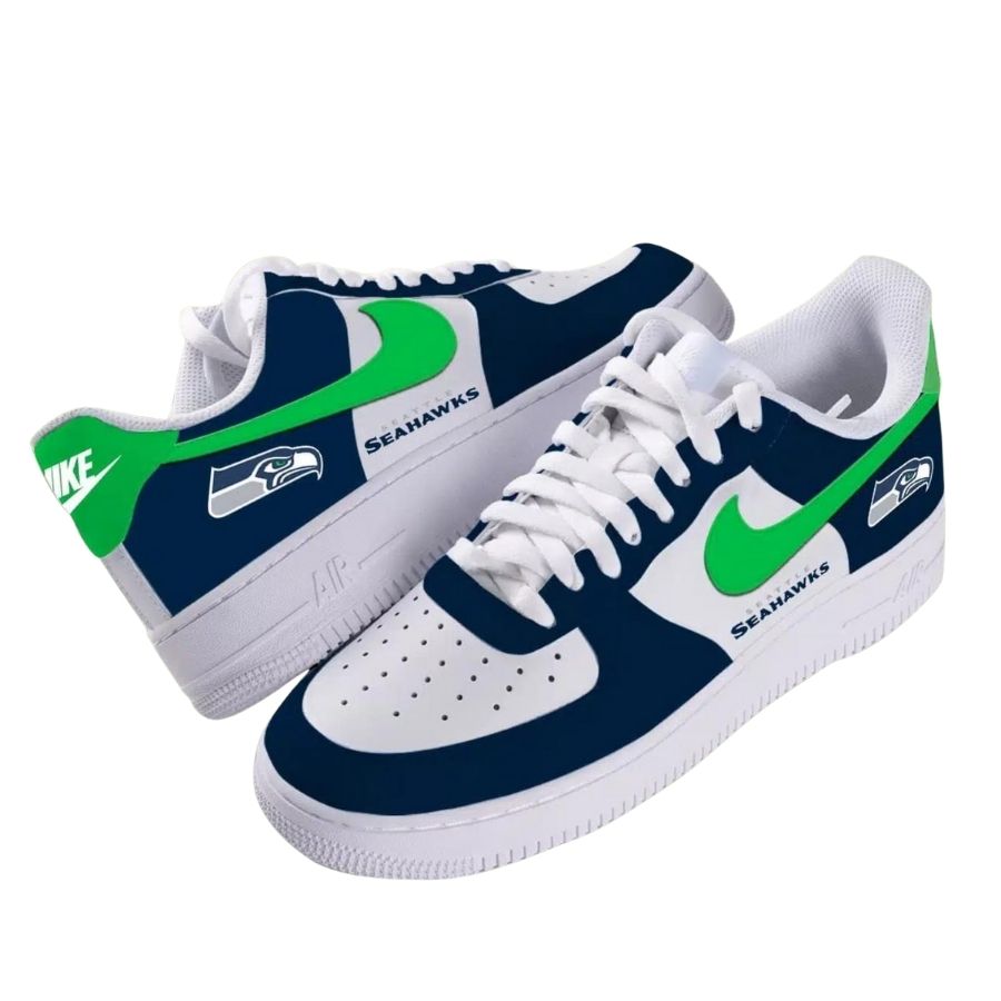 Seattle Seahawks Air Force Shose For Fans Air Force 1 Nfl Sneakers Product For Men Women