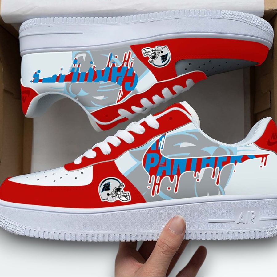 Carolina Panthers Logo Air Force 1 Sneakers Stylish Fan Footwear For Men Women Style Special 